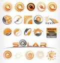 Solar vector logo image.