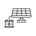 Solar setup Vector Icon which can easily modify or edit.