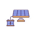 Solar setup Vector Icon which can easily modify or edit.
