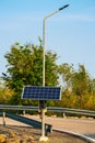 Solar street lamp Royalty Free Stock Photo