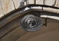 Solar sundial in Bergamo alta Royalty Free Stock Photo