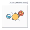 Solar system color icon