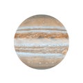 Solar System Concept. View of Full Big Planet Jupiter from Space. Elements of this image furnished by NASA. 3d Rendering