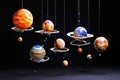 solar system mobile a mobile depicting the planets of our solar Royalty Free Stock Photo