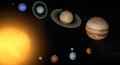 Solar System planets space universe sun Royalty Free Stock Photo