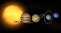 Solar System planets space universe sun Royalty Free Stock Photo