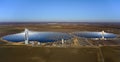 Solar thermal power plant Royalty Free Stock Photo