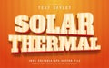 Solar thermal text effect