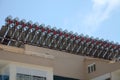 Solar water heaters on the roof