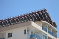 Solar water heaters on the roof Royalty Free Stock Photo