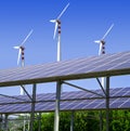 Solar and wind energy Royalty Free Stock Photo