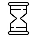 Solarium hourglass icon, outline style Royalty Free Stock Photo