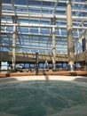 The Solarium, indoor pool onboard cruise ship.