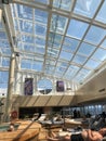 The Solarium, indoor pool onboard cruise ship.