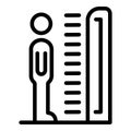 Solarium tan icon, outline style Royalty Free Stock Photo