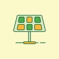 Solarpanel. Vector illustration decorative design Royalty Free Stock Photo