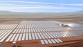 Solar farm on the plains