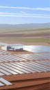 Solar farm on the plains