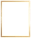 solated Photo Frame, Wooden golden Photo Frame.