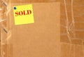 Sold box Royalty Free Stock Photo