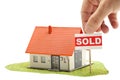 Sold house Royalty Free Stock Photo