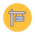 Sold Isolated Vector icon which can easily modify or edit