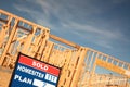Sold Lot Sign at New Home Construction Site Royalty Free Stock Photo
