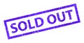 Sold out grunge stamp seal Royalty Free Stock Photo