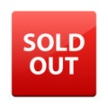 Sold out button Royalty Free Stock Photo