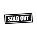 Sold out black and white badge vector eps10. Sold out black stamp for web shop.