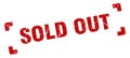 sold out stamp Royalty Free Stock Photo