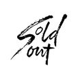 Sold Out. Modern dry brush lettering. Vector illustration.