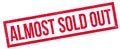 Almost Sold Out rubber stamp Royalty Free Stock Photo