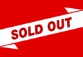 Sold out square banner design, sold out sign. Sold out banner Royalty Free Stock Photo