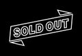 Sold out square sticker. Sold out sign. Sold out banner Royalty Free Stock Photo
