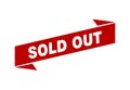 Sold out square sticker. Sold out sign. Sold out banner Royalty Free Stock Photo