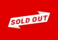 Sold out square sticker. Sold out sign. Sold out banner Royalty Free Stock Photo
