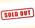 Sold out stamp Royalty Free Stock Photo