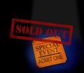 Sold Out concert Royalty Free Stock Photo