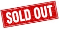 Sold out stamp Royalty Free Stock Photo
