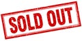 sold out stamp Royalty Free Stock Photo