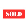 Sold out stamp symbol, label sticker sign button, text banner vector illustration Royalty Free Stock Photo