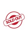 SOLD OUT STAMP Royalty Free Stock Photo