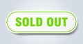 sold out sticker. Royalty Free Stock Photo