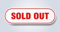sold out sticker. Royalty Free Stock Photo