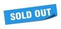 sold out sticker. Royalty Free Stock Photo