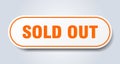 sold out sticker. Royalty Free Stock Photo