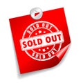 Sold out sticker Royalty Free Stock Photo