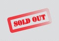 Sold out Royalty Free Stock Photo