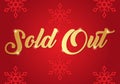 Sold Out text vector design template.Sold Out banner.Vector illustration Royalty Free Stock Photo